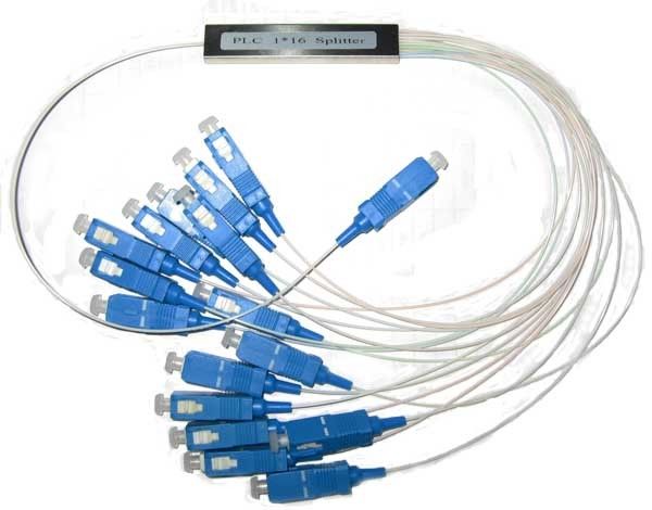 Single Mode Fiber Optic PLC Splitter 1x64 With 900μM SC APC Connector