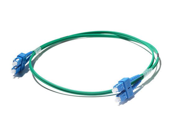 China Telecommunications Sc Fiber Patch Cord , Green Fiber Patch Cord Sc To Sc supplier
