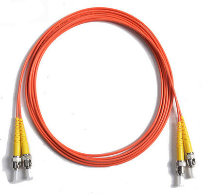 China 62.5 / 125 Duplex Orange Fiber Optic Patch Cord , 5Mtrs PVC Lc To Sc Fiber Cable 1310nm / 1550nm Wavelength supplier