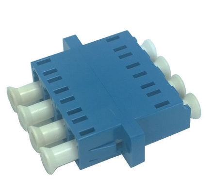 China Quadruple 4 Cores LC UPC Optical Port Adapter , Single Mode Bare Fiber Adapter supplier