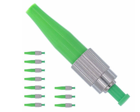 China Quick Fiber Optic Connectors APC 0.9mm Ceramic Ferrule 850 - 1310nm Wavelength supplier