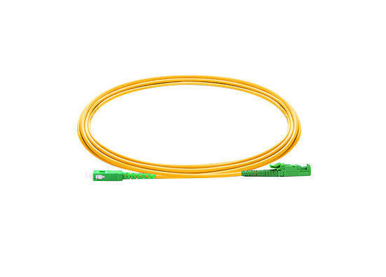 China FTTH E2000 Fiber Optic Patch Cord 1 - 3m Length 3D Passed Testing Polished supplier