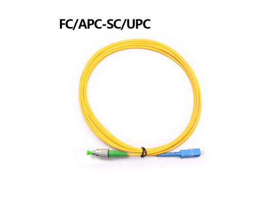 China 3m PVC Duplex Patch Cord , Fiber Patch Cord Sc To Lc - 40 - 85 °C Operating Temp Range supplier