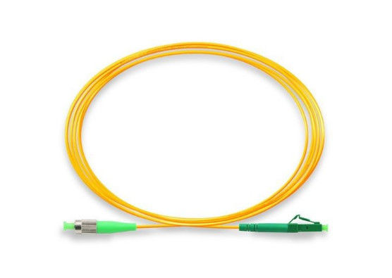 China Jumper Fiber Optic Patch Cord Single Mode Simplex 3m Size FC / APC - LC / APC supplier