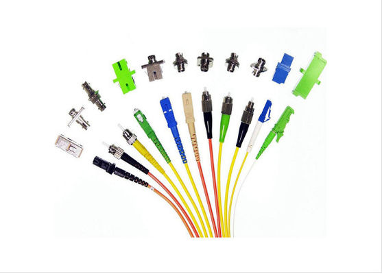 China Single Core Fiber Optic Connectors Rectangular Shape For Optical Network Equipment supplier