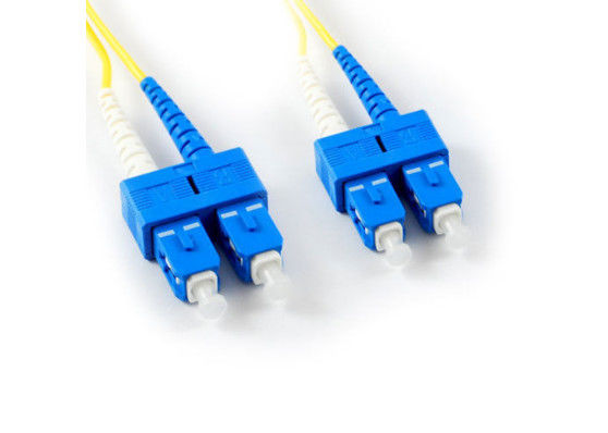 China CATV DX SC UPC Fiber Optic Connectors 2.0 / 3.0mm Size Plastic Housing supplier