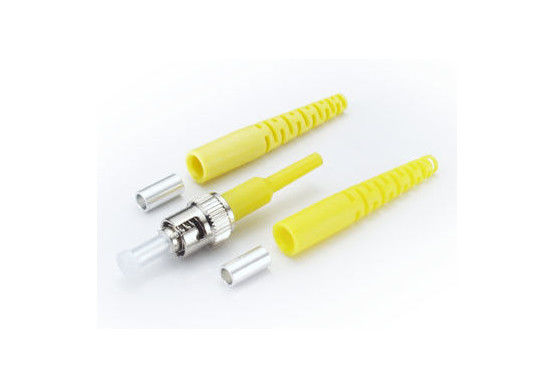 China Yellow Boot Fast Connect Fiber Connectors , ST / UPC 2.0mm Duplex Sc Fiber Optic Connector supplier