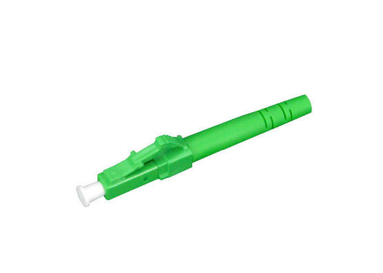 China LC APC Polish Single mode Fiber Optic Connectors 9 / 125 Simplex 0.9mm / 2.0mm Boot Size supplier
