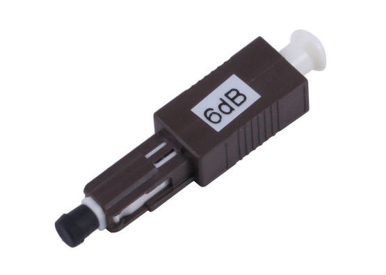 China Plastic Housing Fiber Attenuator Lc , MU Connector Inline Optical Attenuator supplier