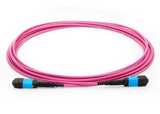 China MTP - LC Multi Cord Mpo Duplex Fiber Optic Patch Cord OM1 -OM4 With Ceramic Ferrule supplier