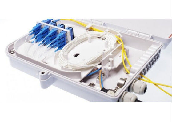 China ABS Waterproof Fiber Optic Termination Box 16 Port For FTTX Network Building supplier