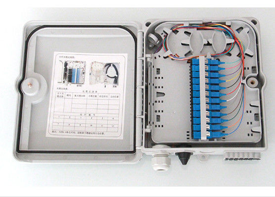 China Wall Mounted Fiber Optic Termination Box , ABS Housing Fiber Optic Junction Box With Extend Capacity supplier