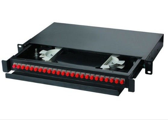 China 1U Sliding Splicing Pm Fiber Coupler , 1550nm St Fiber Coupler With Cable Guide supplier