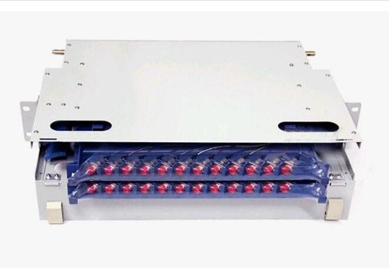 China 72 96 cores FBT Coupler 1U / 2U External Size ODF Patch Panel Wall Mount supplier
