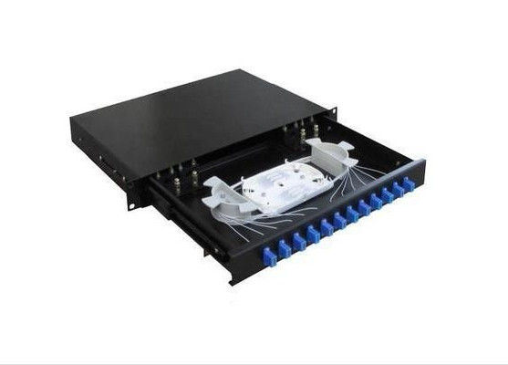 China ABS 24 Port FBT Coupler ODF Distribution Box For LAN / WAN Cable Customized Color supplier
