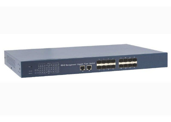 China 1000M SFP Power Over Ethernet Switch , 1310nm Fiber Optic To Ethernet Switch With 8K MAC supplier