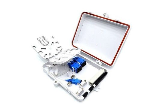 SC / LC Fiber Optic Termination Box , 1 * 4 / 1 * 8 PLC Splitter Fiber Optic Cable Termination Box supplier