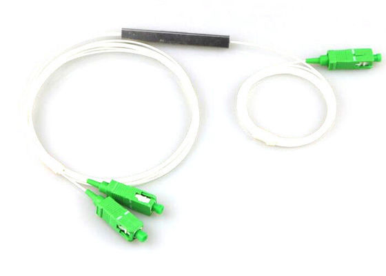 1 * 2  900um Fiber Optic PLC Splitter Superior Uniformity Passive Optical supplier