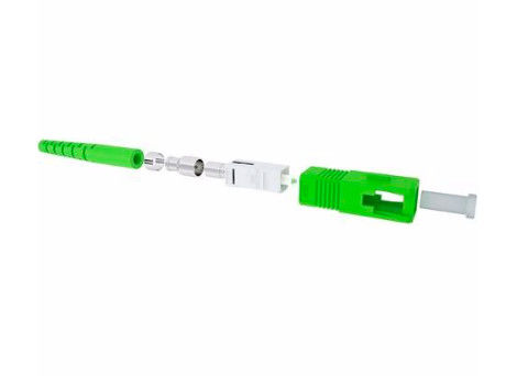SC / APC SX DX Fiber Optic Cable Connectors, SM MM Ceramic Ferrule Fiber Fast Connector supplier