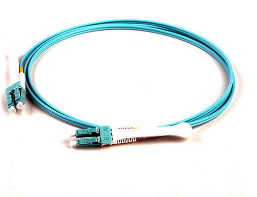 OM3 50 / 125 Sc To Sc Fiber Patch Cord ,  5Mtrs PVC Aqua Multimode Fiber Optic Cable supplier