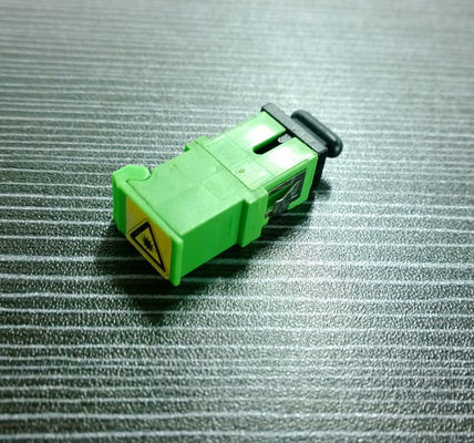 Green SC / APC Fiber Optic Adapter With Metal Shutter Low Insertion Loss supplier