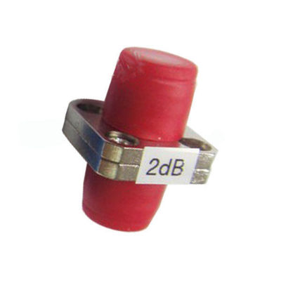 Red FC Fixed Optical Attenuator For Communication Network Easy Installation supplier