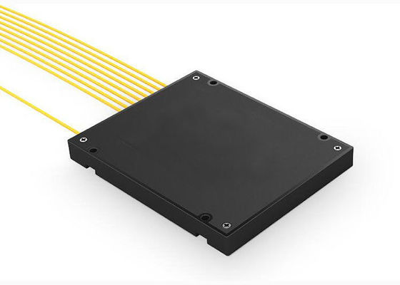 Low Insertion Loss Optical Cable Splitter , Low PDL 1x8 PLC Splitter ABS Tube 2.0mm 1M Cable supplier