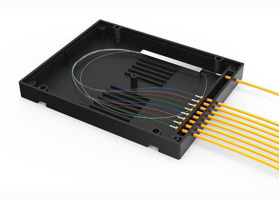 Low Insertion Loss Optical Cable Splitter , Low PDL 1x8 PLC Splitter ABS Tube 2.0mm 1M Cable supplier