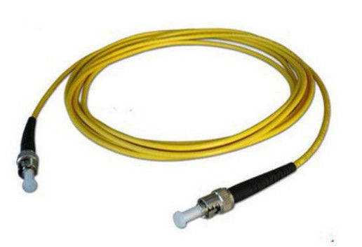 Lower Insert Loss Duplex Fiber Optic Patch Cord ST / PC - ST / PC Yellow Color supplier