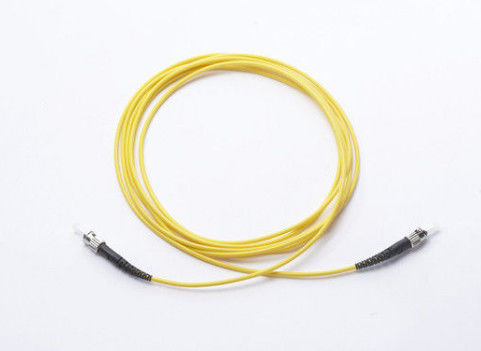 Lower Insert Loss Duplex Fiber Optic Patch Cord ST / PC - ST / PC Yellow Color supplier
