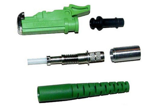 Green Boot G652D Terminate Fiber Lc Connector , SM 3.0 Plastic Fiber Optic Cable Connectors supplier