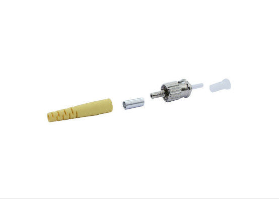 Yellow Boot Fast Connect Fiber Connectors , ST / UPC 2.0mm Duplex Sc Fiber Optic Connector supplier