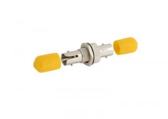 Yellow Simplex ST To ST Fiber Optic Adapter Metal Materials For Ftth Network supplier