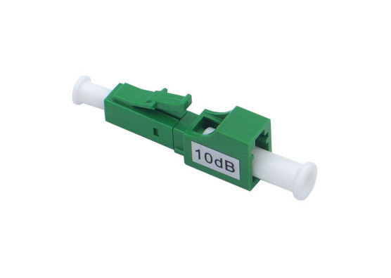 1310 / 1550nm E2000 Stepped Attenuator , LC APC Green 10db Attenuator supplier