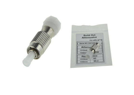 FC UPC Fiber Optic Attenuator 10dB Fixed Flange Single Core 1260 - 1620nm Wavelength supplier