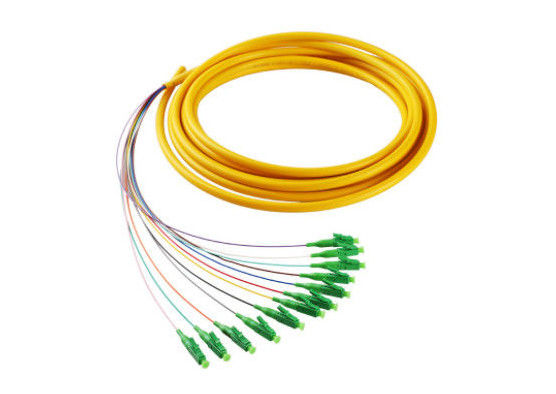 G652 FTTH Optical Pigtail , LC / APC Connector Type Single Mode Fiber Pigtails supplier