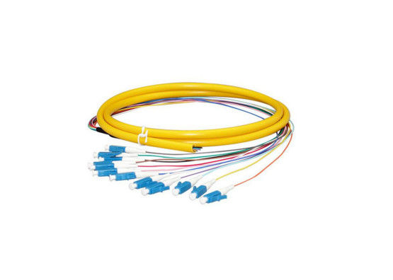 High Credibility UPC Lc Pigtail Single Mode , Yellow LSZH Out Jacket Cord Pigtail supplier
