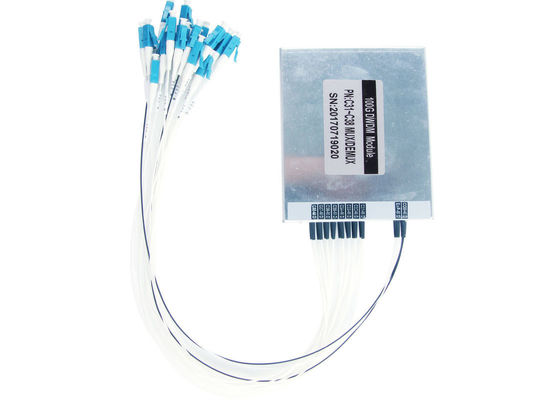DWDM Alu BOX Optical Mux Demux For Broadband Transmission 100GHz ITU Channel Spacing supplier