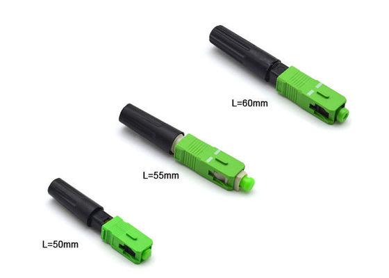 FTTH Drop Cable Field Assembly Connector Pre - Polished 50mm Made On - Site supplier